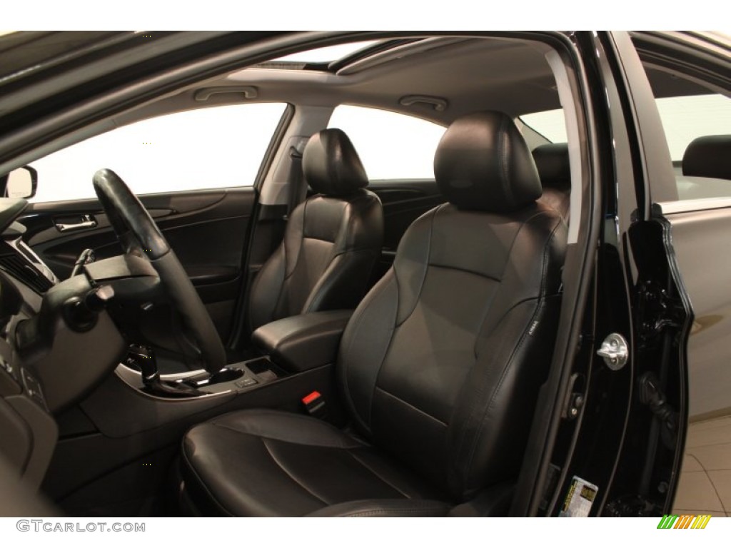 2011 Sonata Limited - Midnight Black / Black photo #5