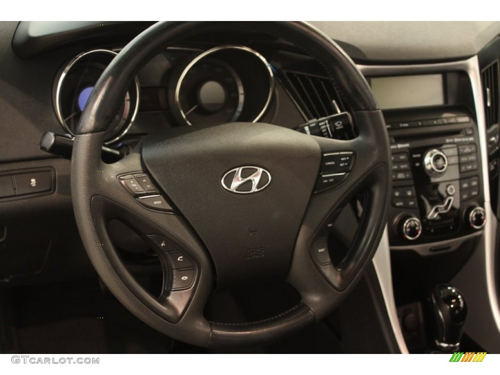 2011 Sonata Limited - Midnight Black / Black photo #6