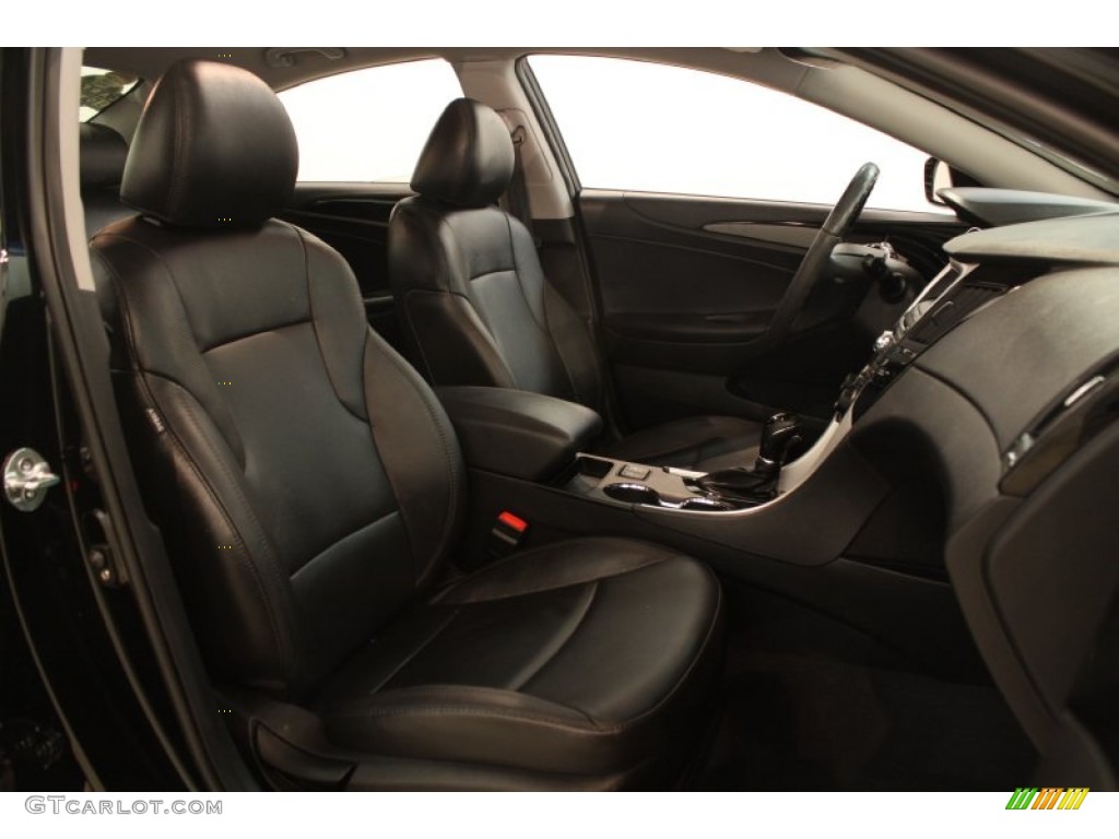 2011 Sonata Limited - Midnight Black / Black photo #10