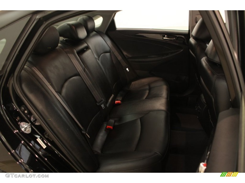 2011 Sonata Limited - Midnight Black / Black photo #11