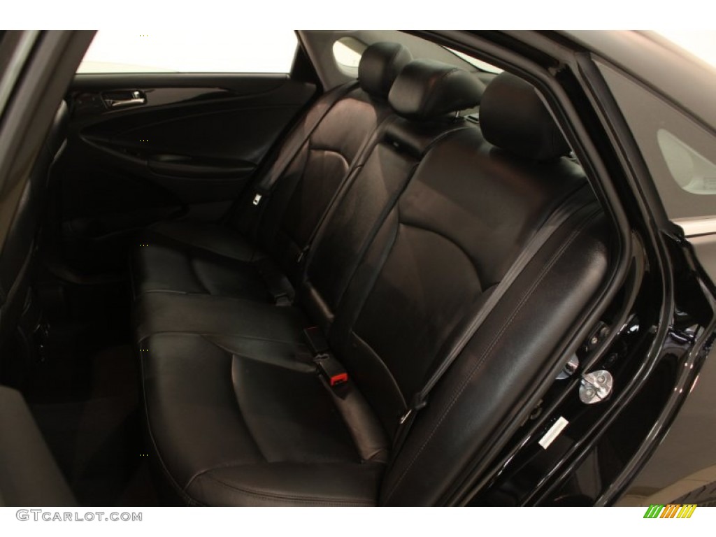 2011 Sonata Limited - Midnight Black / Black photo #12