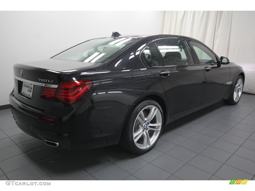 2013 7 Series 750Li Sedan - Black Sapphire Metallic / Black photo #8