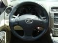 2009 Lexus IS Ecru Interior Steering Wheel Photo