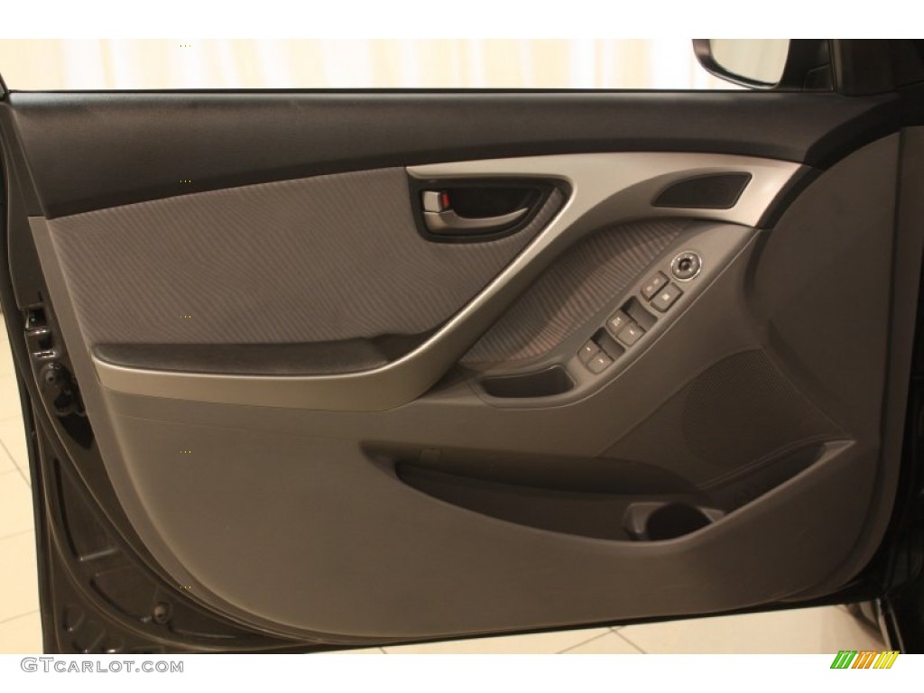 2012 Elantra GLS - Midnight Black / Gray photo #4