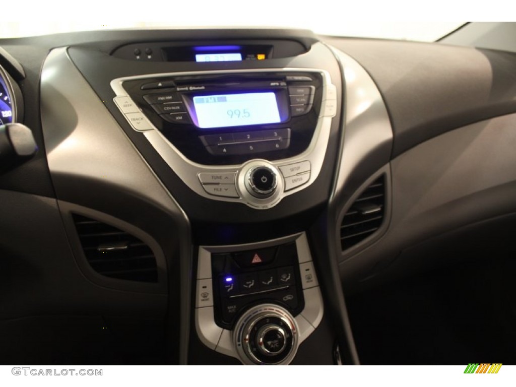 2012 Elantra GLS - Midnight Black / Gray photo #8