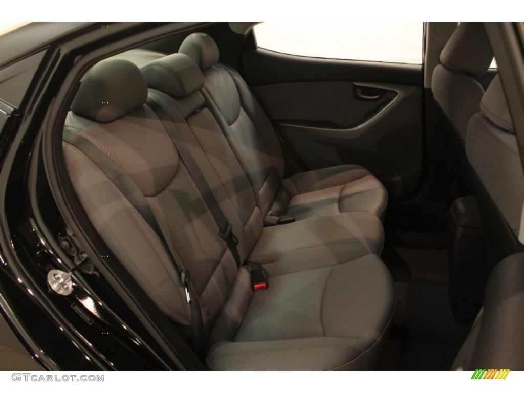 2012 Elantra GLS - Midnight Black / Gray photo #11