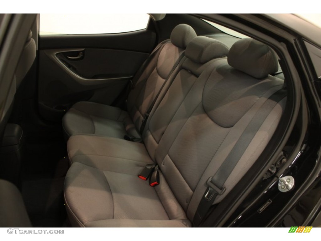 2012 Elantra GLS - Midnight Black / Gray photo #12