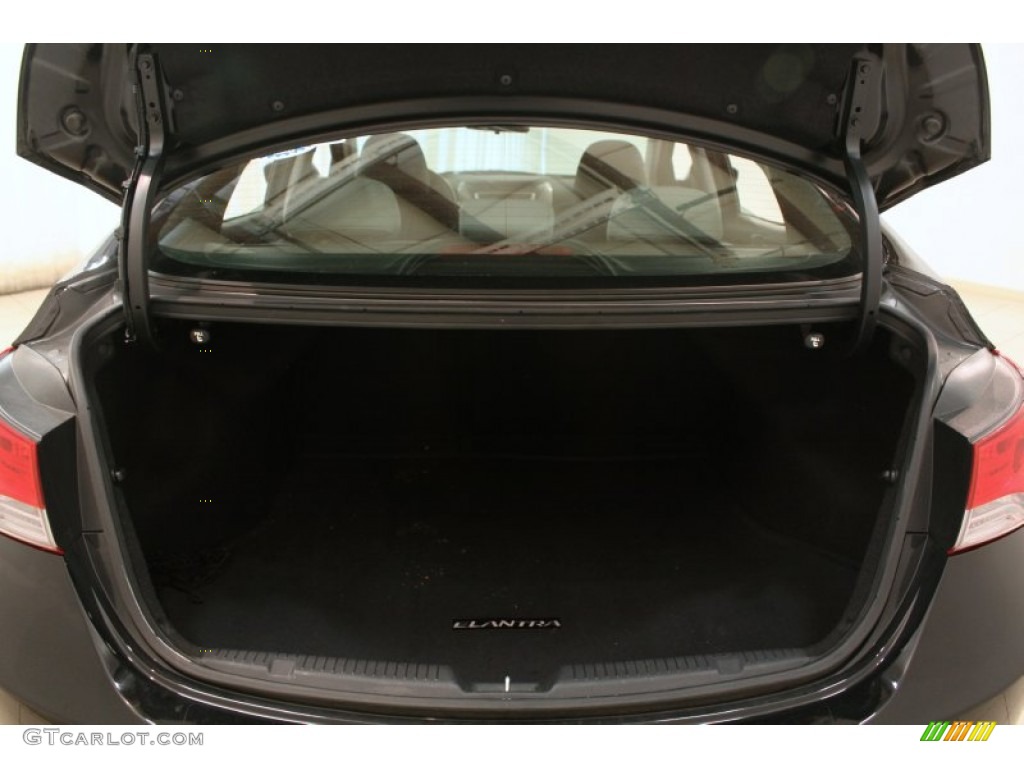2012 Elantra GLS - Midnight Black / Gray photo #13