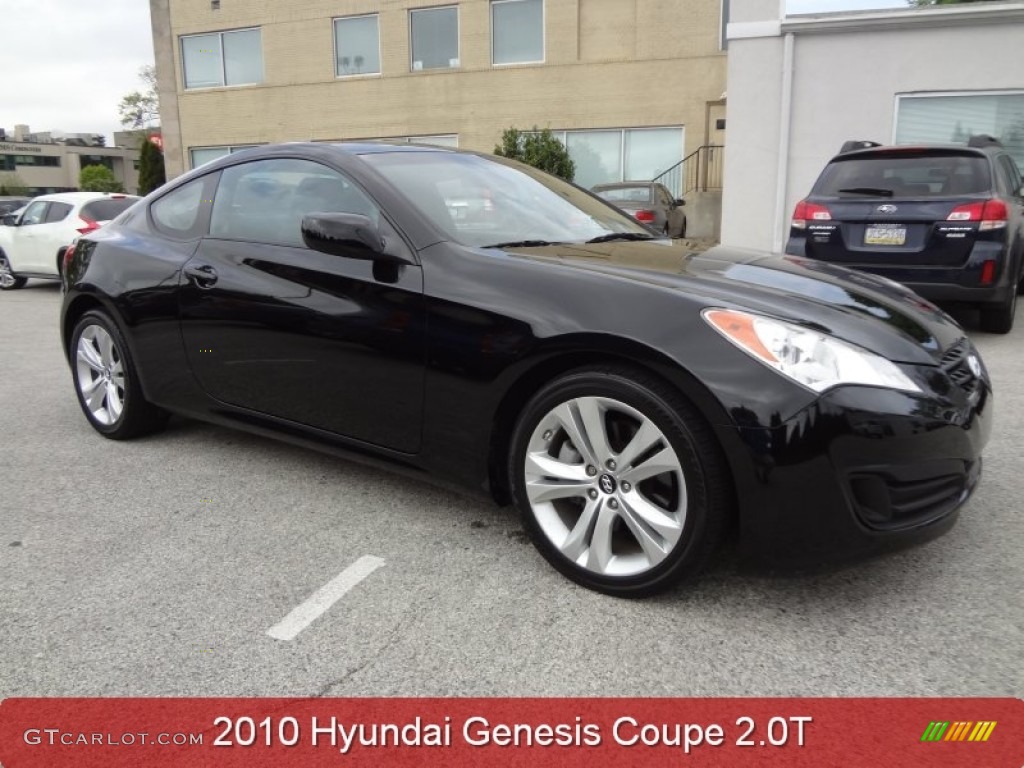 2010 Genesis Coupe 2.0T - Bathurst Black / Black photo #1