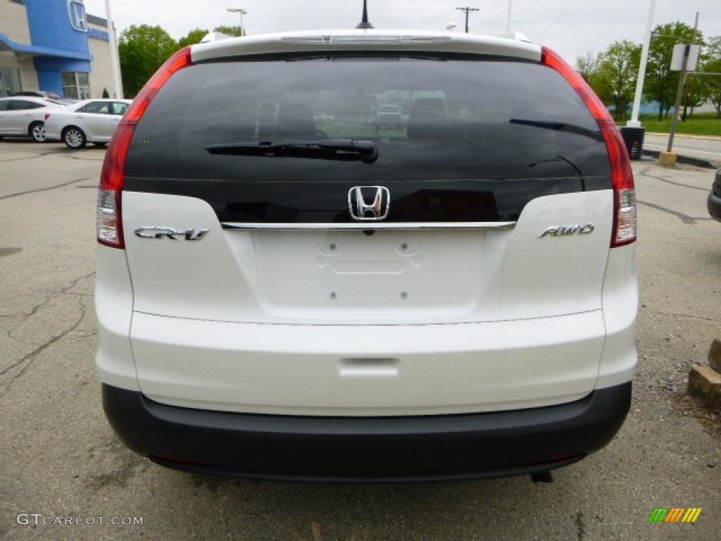 2013 CR-V EX-L AWD - White Diamond Pearl / Black photo #4