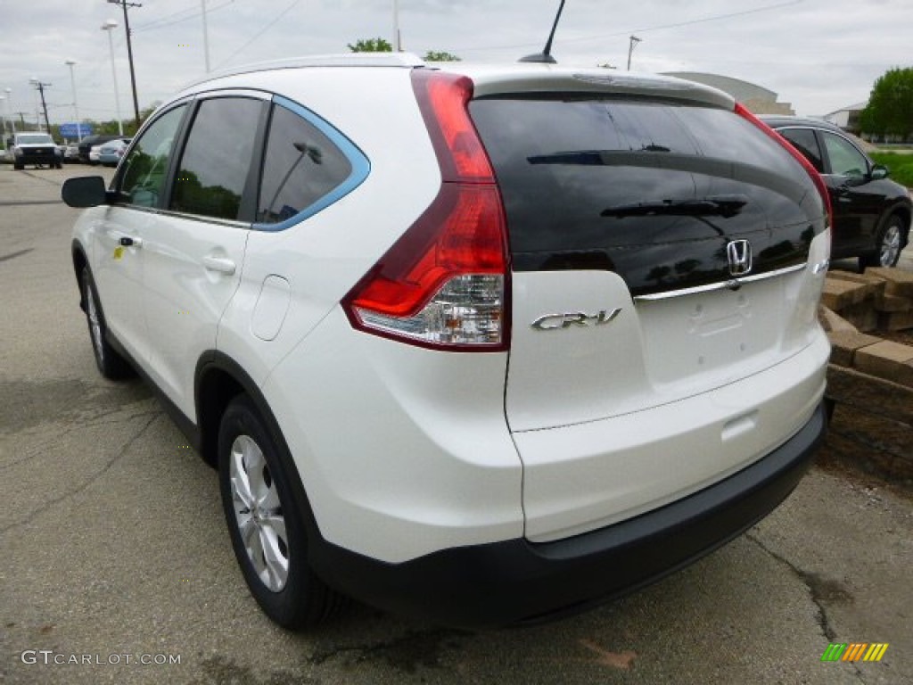 2013 CR-V EX-L AWD - White Diamond Pearl / Black photo #5