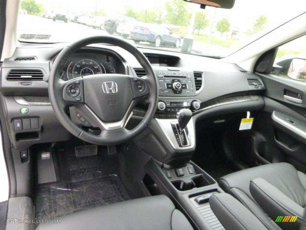 2013 CR-V EX-L AWD - White Diamond Pearl / Black photo #12