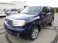 2013 Obsidian Blue Pearl Honda Pilot EX-L 4WD  photo #7