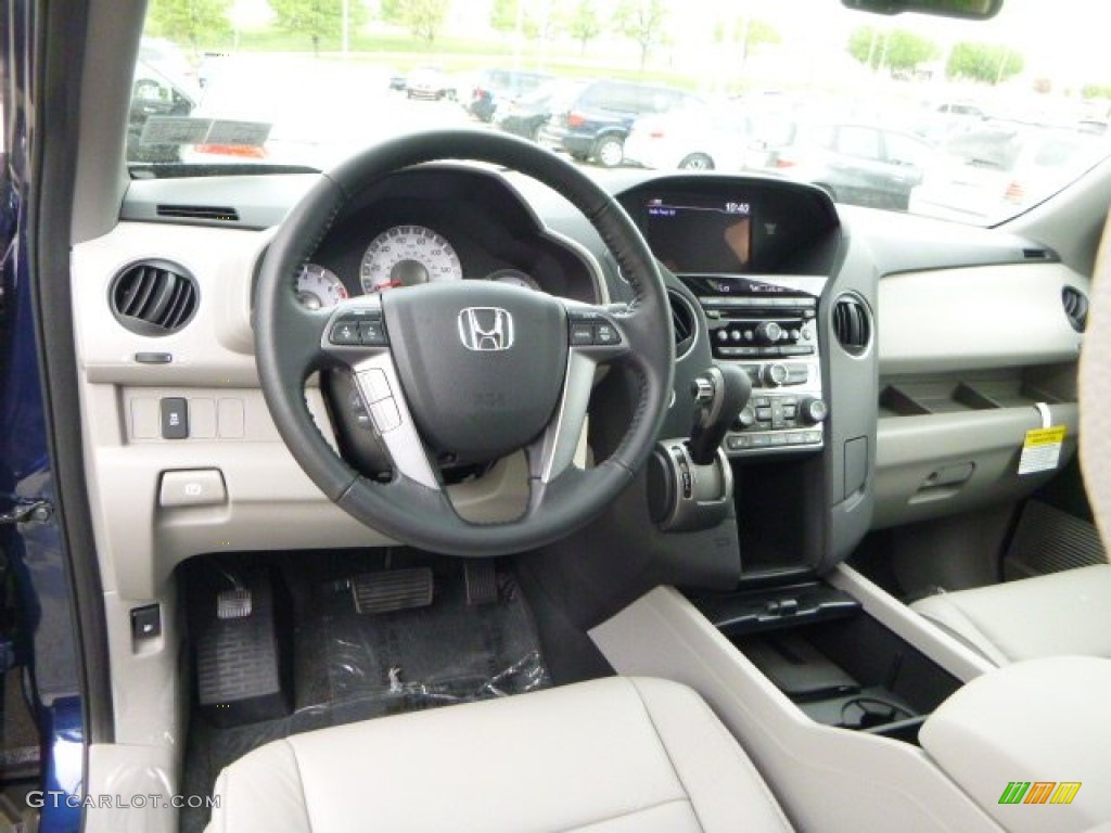 2013 Honda Pilot EX-L 4WD Gray Dashboard Photo #80782668