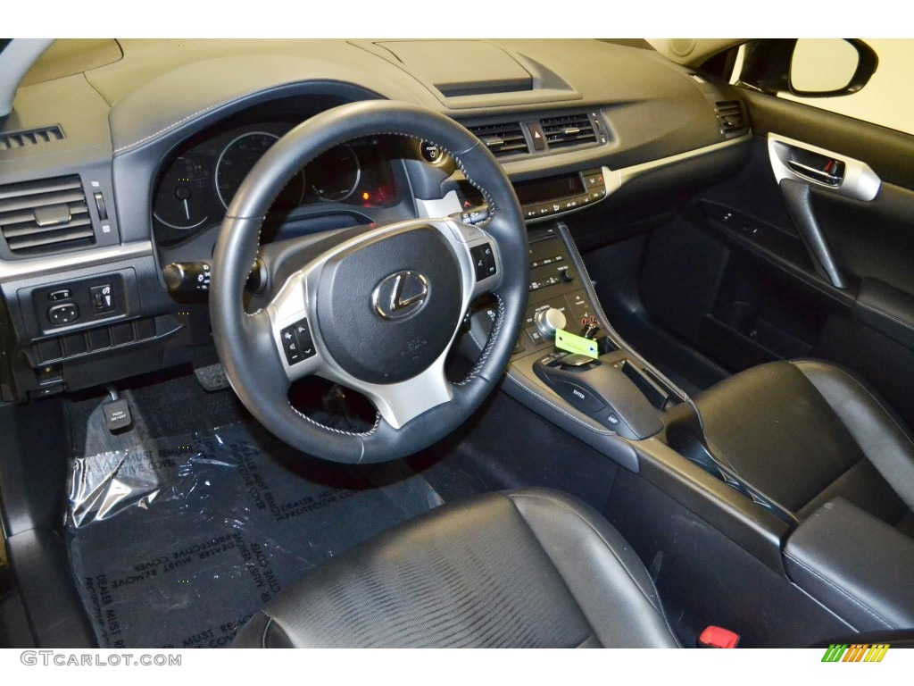 Black Interior 2011 Lexus CT 200h Hybrid Premium Photo #80785975