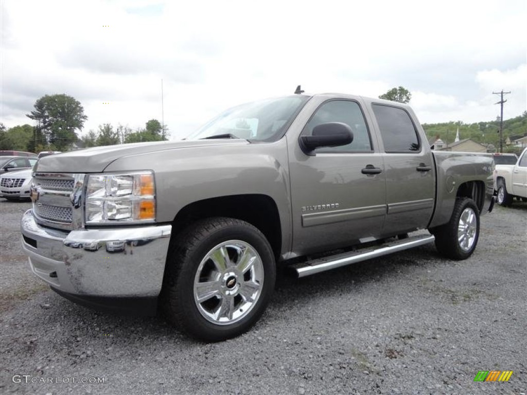 2013 Silverado 1500 LT Crew Cab 4x4 - Graystone Metallic / Ebony photo #3