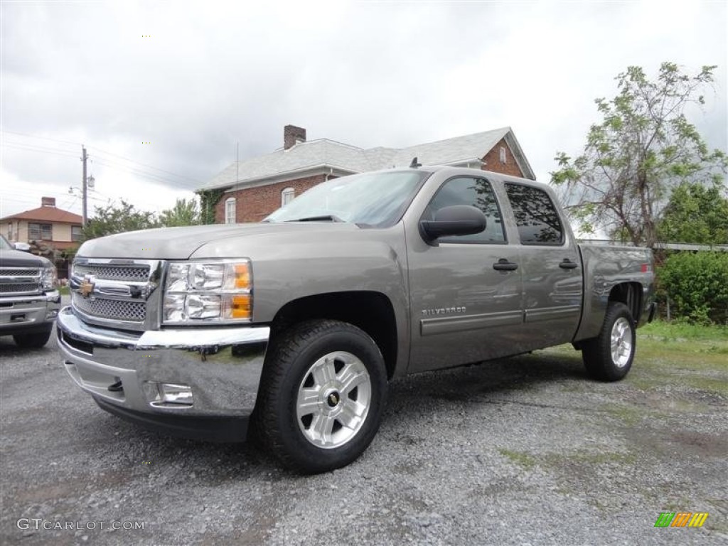 2013 Silverado 1500 LT Crew Cab 4x4 - Graystone Metallic / Ebony photo #3