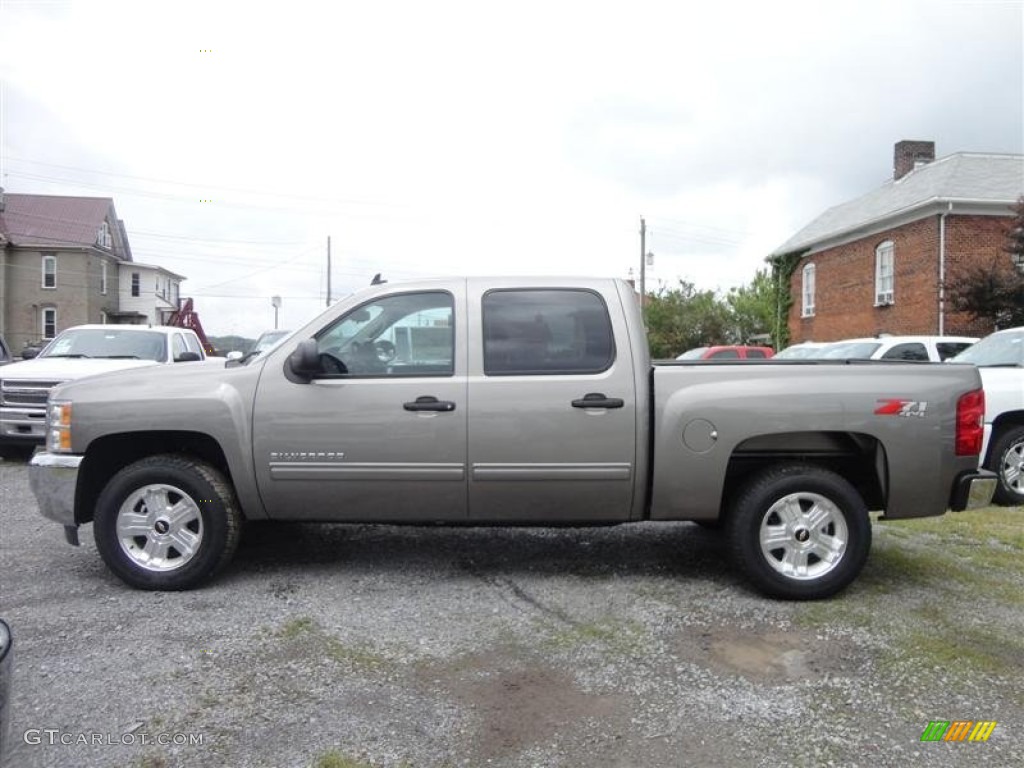 2013 Silverado 1500 LT Crew Cab 4x4 - Graystone Metallic / Ebony photo #4