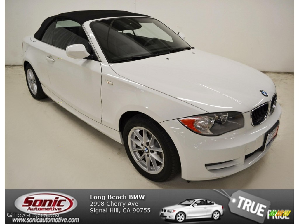 2010 1 Series 128i Convertible - Alpine White / Black photo #1