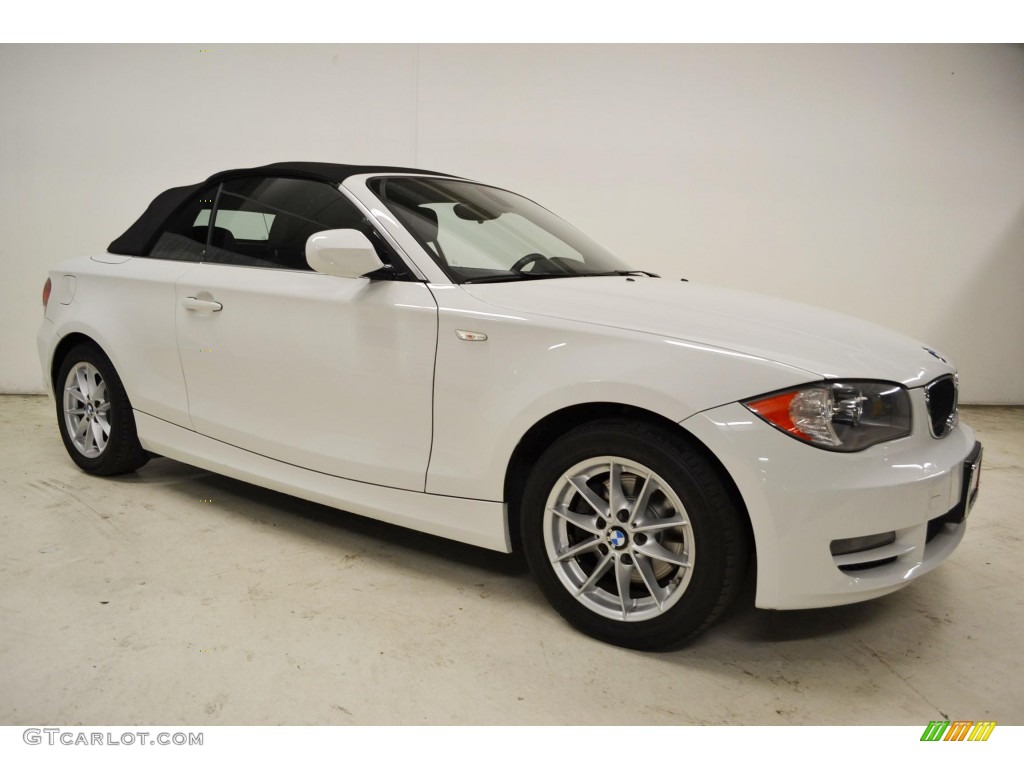 2010 1 Series 128i Convertible - Alpine White / Black photo #2