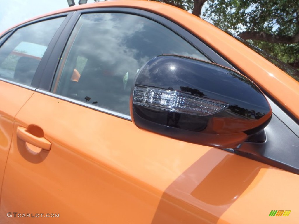 2013 Impreza WRX STi 4 Door Orange Special Edition - Tangerine Orange Pearl / Black photo #14