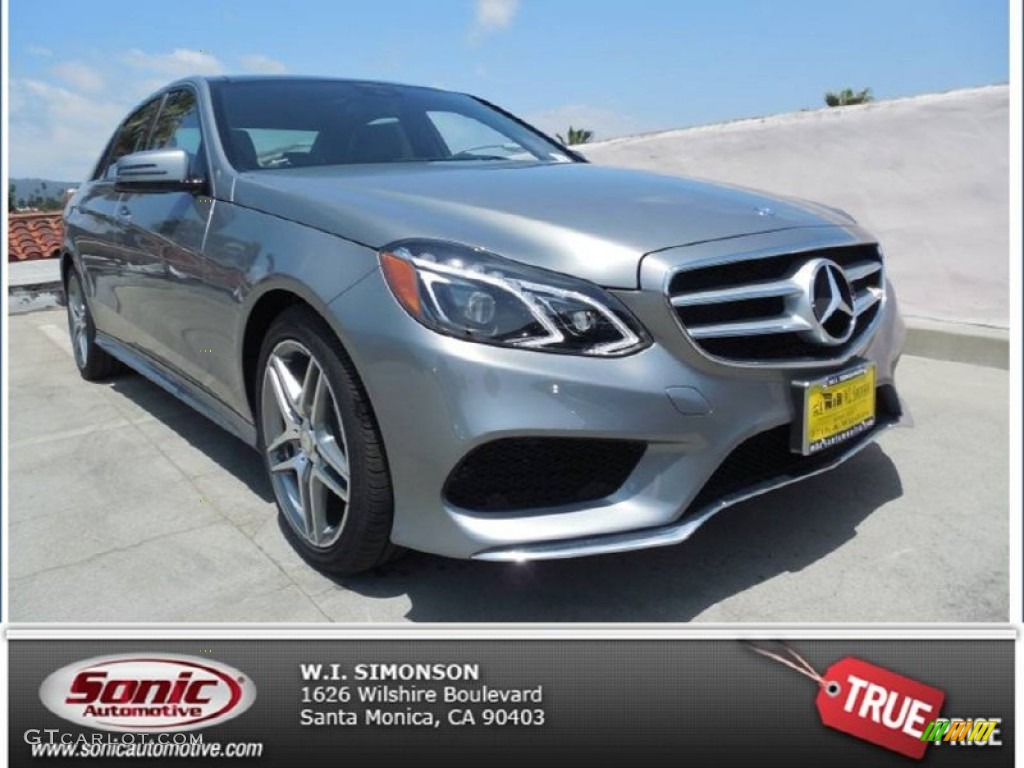 2014 E 350 Sport Sedan - Paladium Silver Metallic / Black photo #1