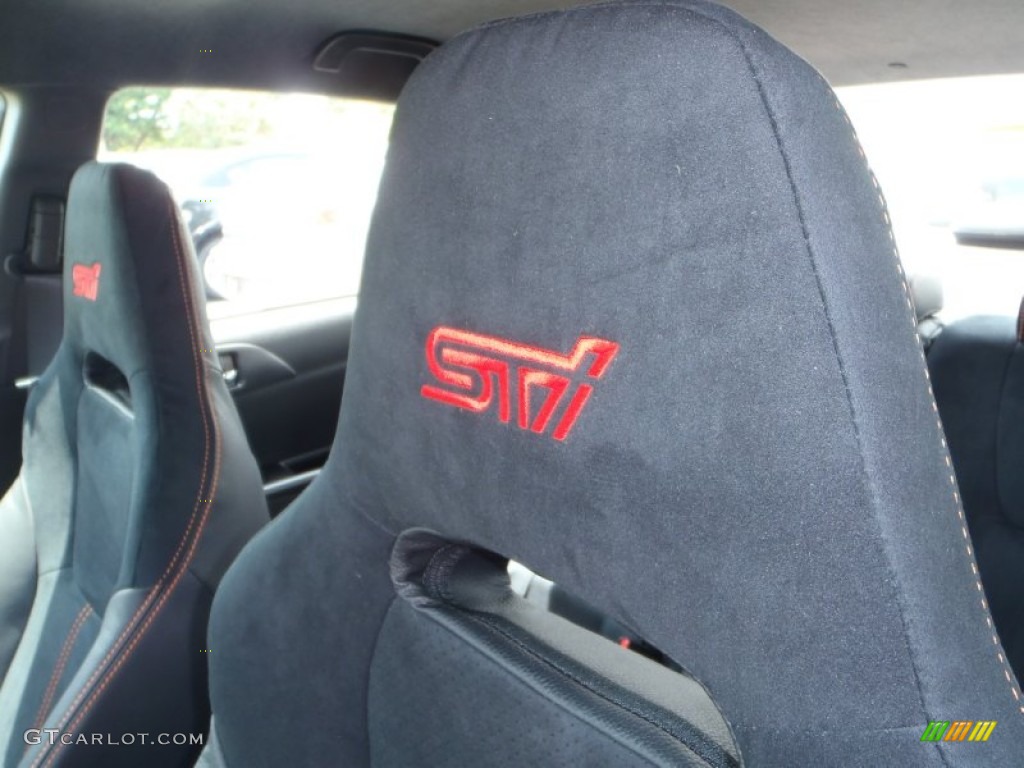 2013 Subaru Impreza WRX STi 4 Door Orange Special Edition Marks and Logos Photo #80787706