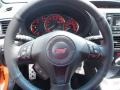 Black 2013 Subaru Impreza WRX STi 4 Door Orange Special Edition Steering Wheel