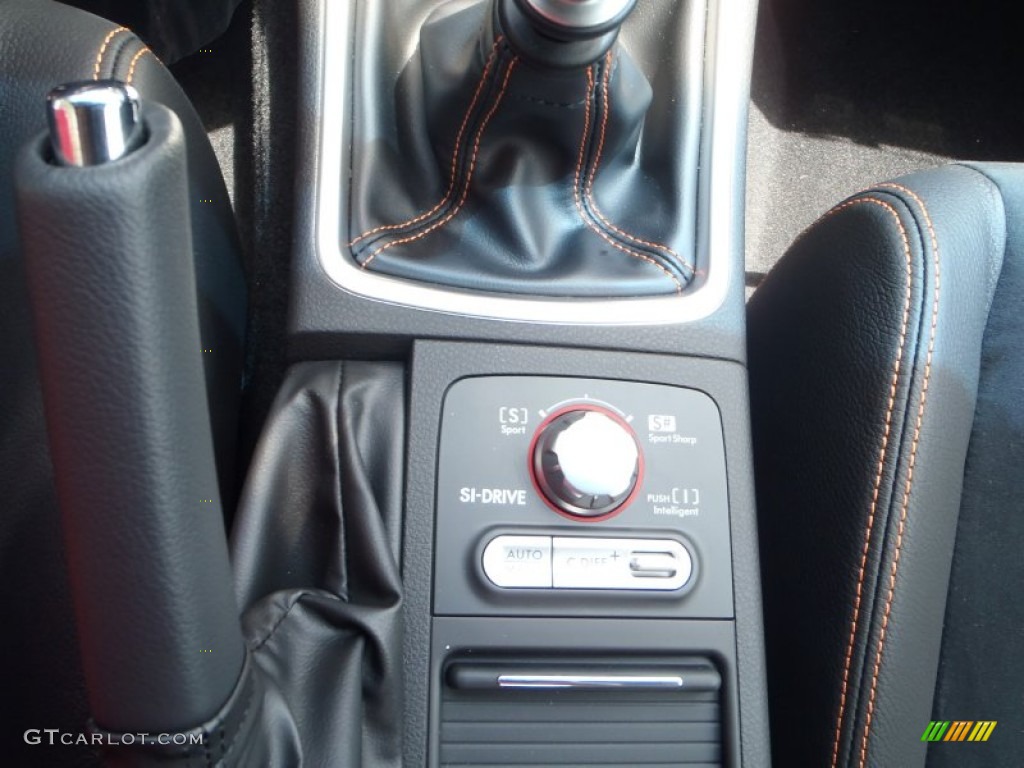 2013 Subaru Impreza WRX STi 4 Door Orange Special Edition Controls Photo #80787939