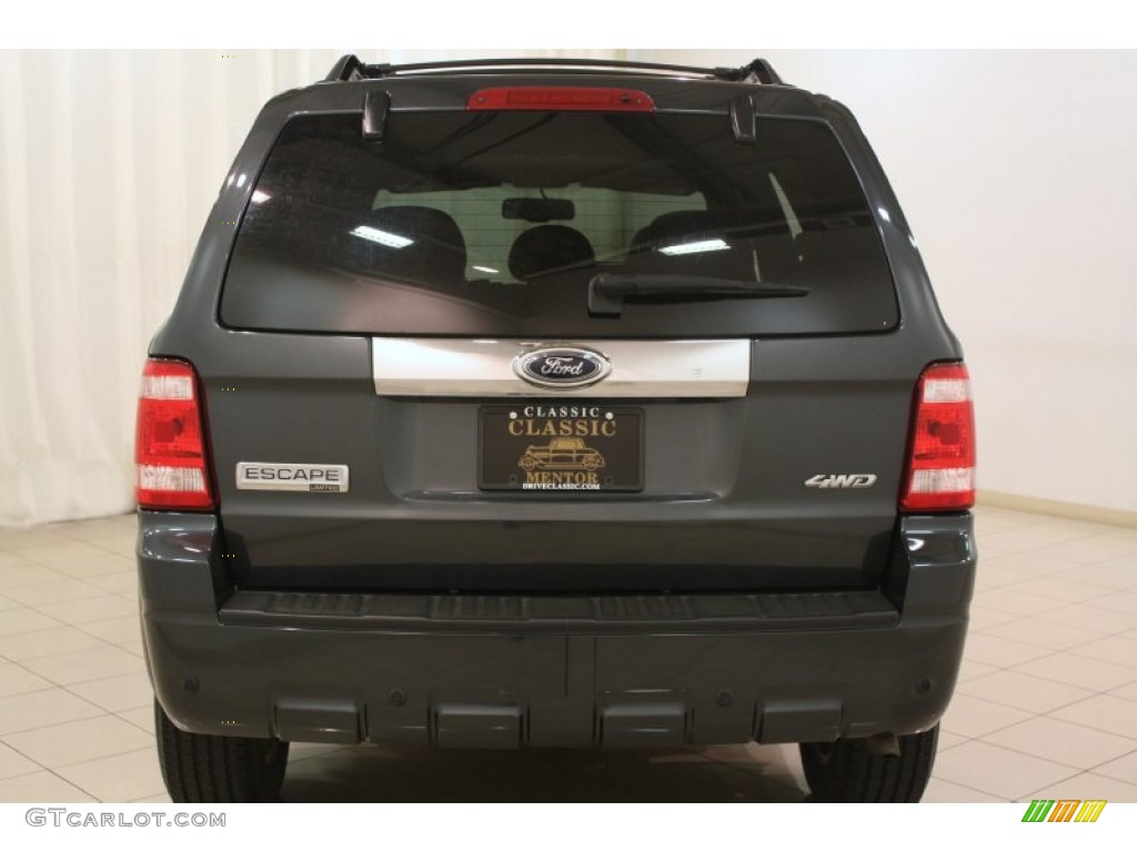 2009 Escape Limited V6 4WD - Black Pearl Slate Metallic / Charcoal photo #17