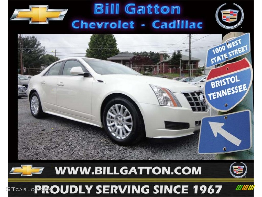 2013 CTS 3.0 Sedan - White Diamond Tricoat / Cashmere/Ebony photo #1