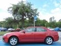 2012 Red Candy Metallic Ford Fusion SE V6  photo #2