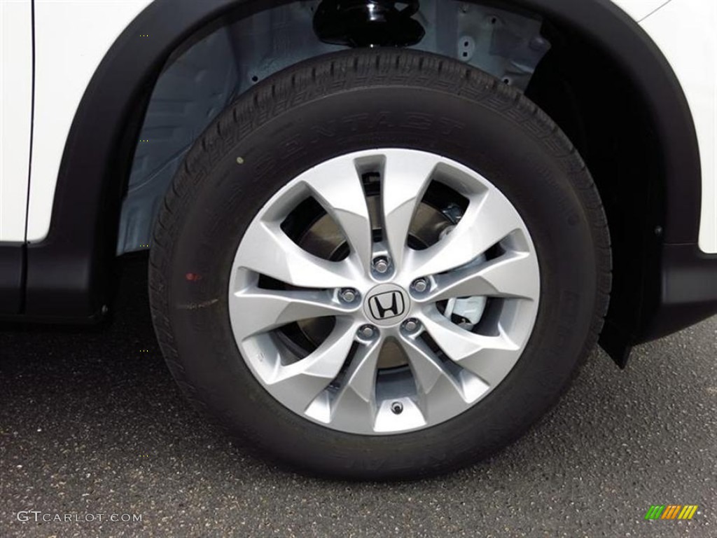 2013 CR-V EX-L - White Diamond Pearl / Black photo #4
