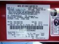 RZ: Red Candy Metallic 2012 Ford Fusion SE V6 Color Code