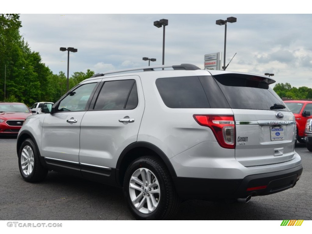 2013 Explorer XLT EcoBoost - Ingot Silver Metallic / Charcoal Black photo #41