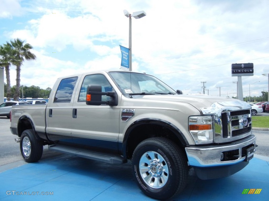 Pueblo Gold Metallic 2008 Ford F350 Super Duty Lariat Crew Cab 4x4 Exterior Photo #80791726