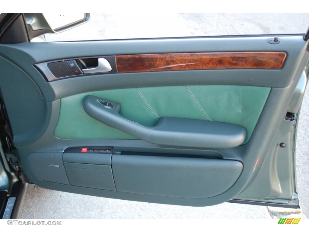 2002 Audi Allroad 2.7T quattro Fern Green/Desert Grass Door Panel Photo #80791856