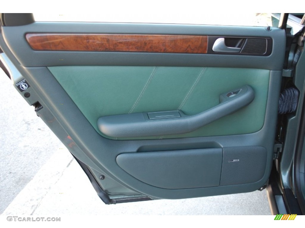 2002 Audi Allroad 2.7T quattro Fern Green/Desert Grass Door Panel Photo #80791880
