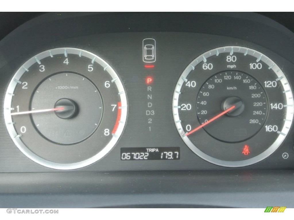 2008 Honda Accord EX V6 Sedan Gauges Photo #80792345