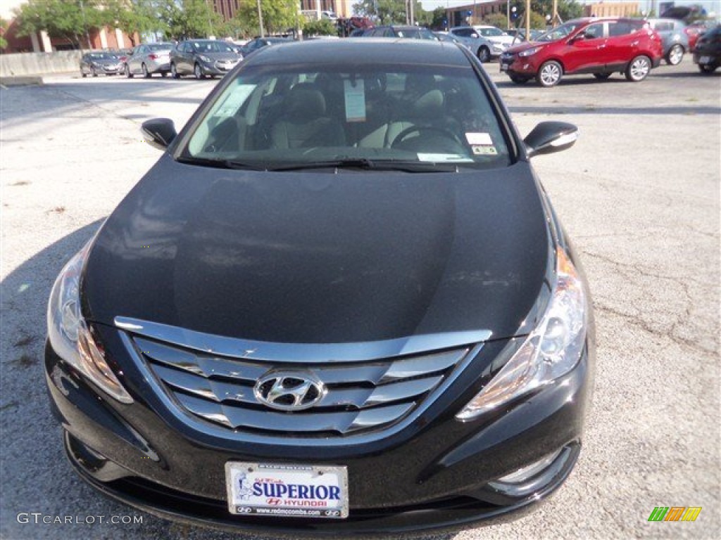 2013 Sonata Limited 2.0T - Midnight Black / Gray photo #1