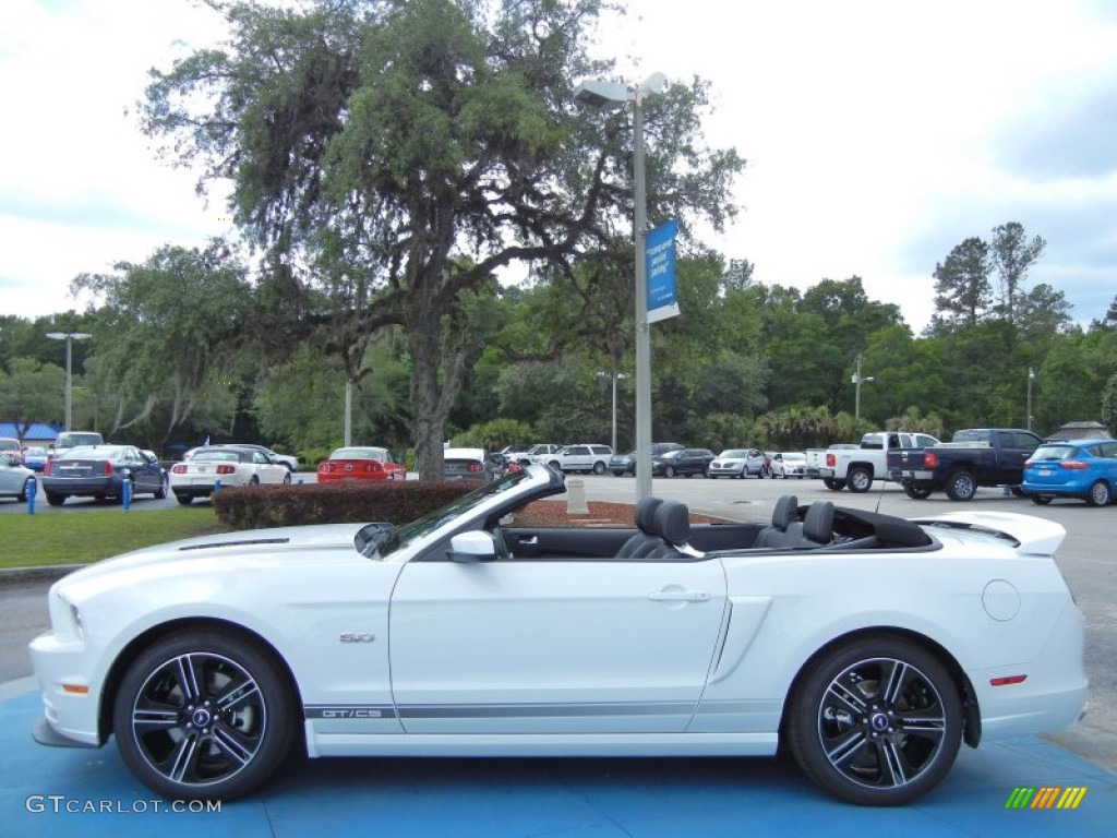 2014 Mustang GT/CS California Special Convertible - Oxford White / California Special Charcoal Black/Miko Suede photo #4