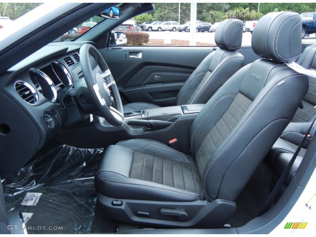 California Special Charcoal Black/Miko Suede Interior 2014 Ford Mustang GT/CS California Special Convertible Photo #80794701