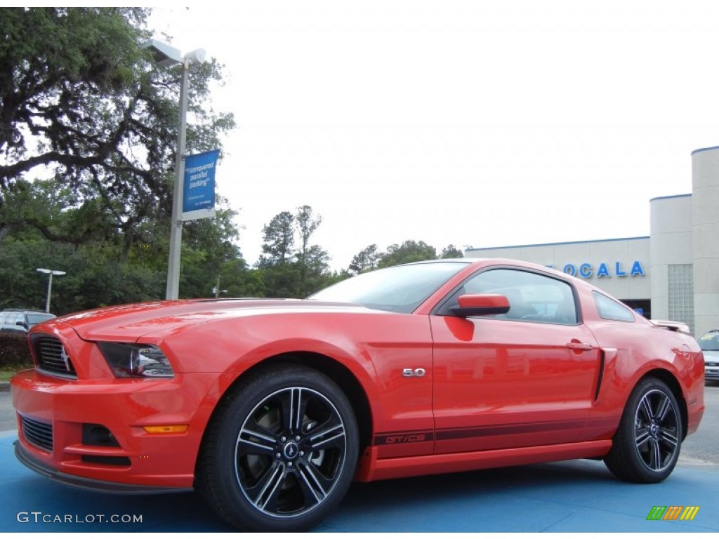 2014 Mustang GT/CS California Special Coupe - Race Red / California Special Charcoal Black/Miko Suede photo #1