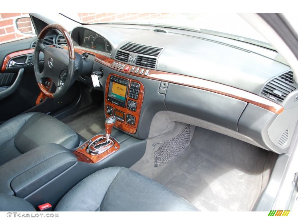 2002 Mercedes-Benz S 55 AMG Charcoal Dashboard Photo #80795434