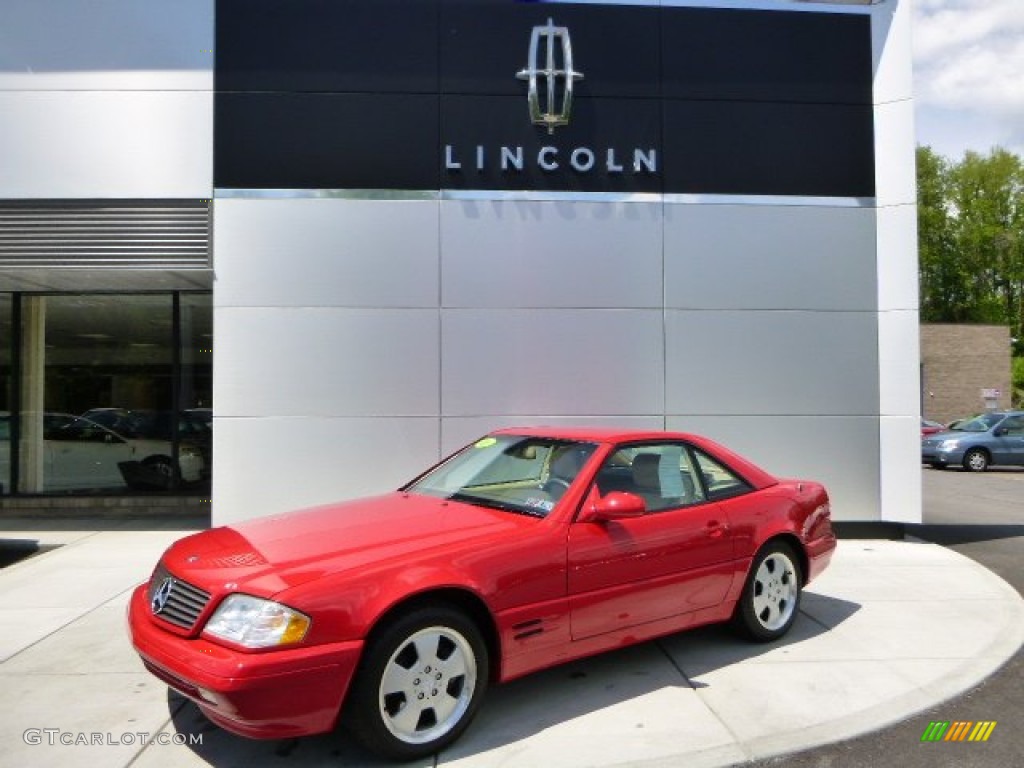 2000 SL 500 Roadster - Magma Red / Shell photo #1