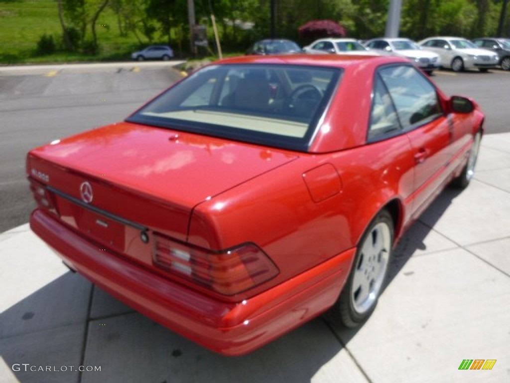 2000 SL 500 Roadster - Magma Red / Shell photo #5