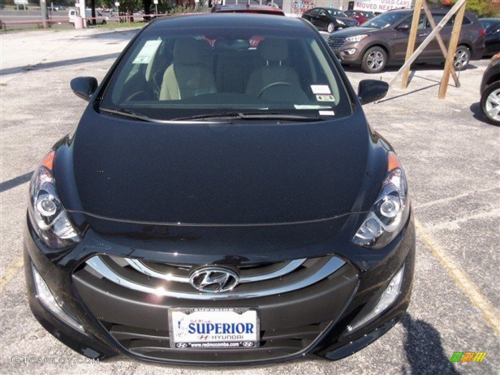 2013 Elantra GT - Black Noir Pearl / Beige photo #1