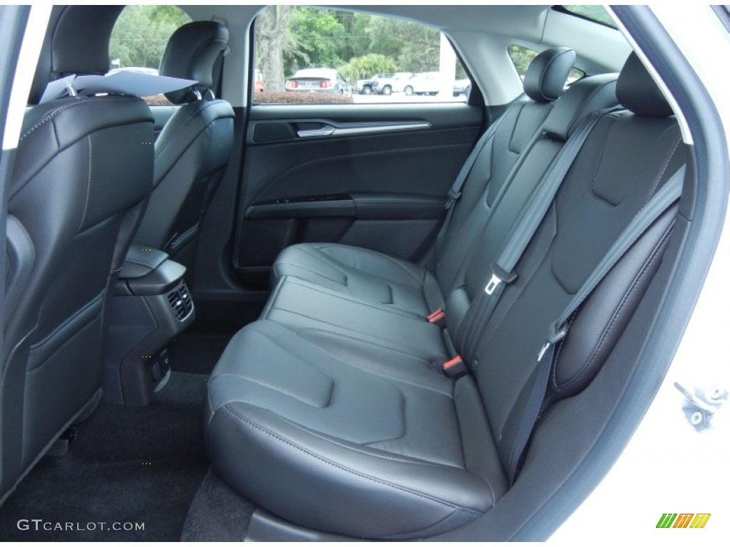 2013 Ford Fusion Energi Titanium Rear Seat Photo #80795673