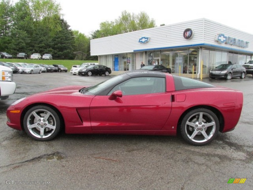 2008 Corvette Coupe - Crystal Red Metallic / Ebony photo #2