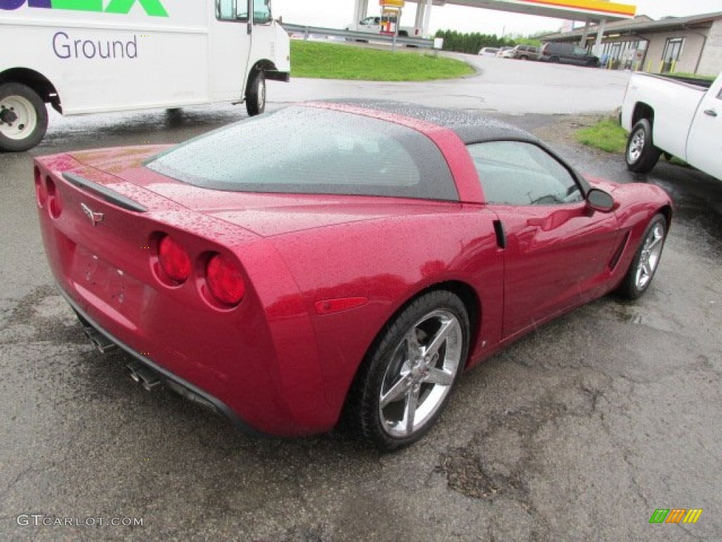 2008 Corvette Coupe - Crystal Red Metallic / Ebony photo #7